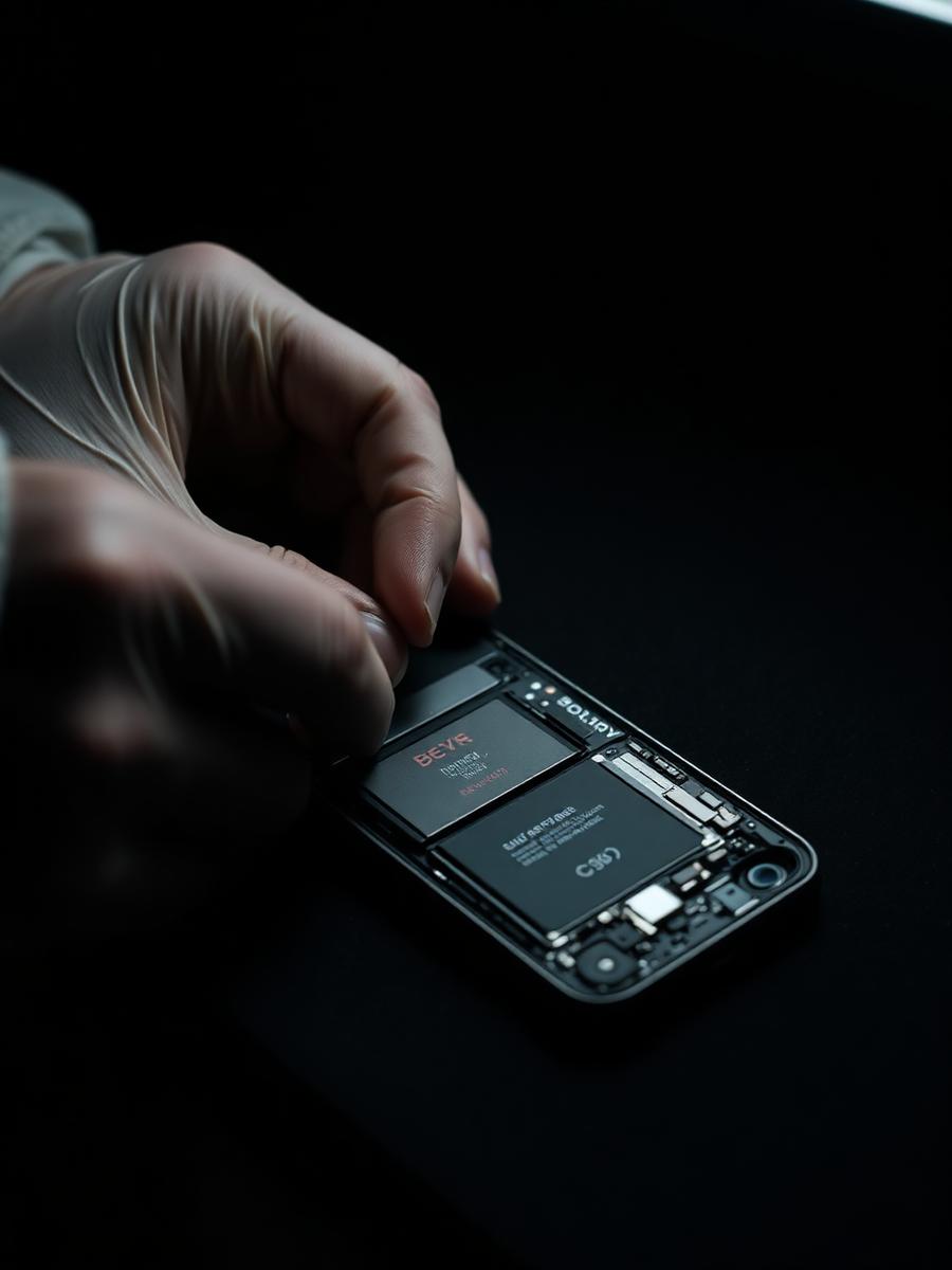 Troca de bateria de smartphone na bancada
